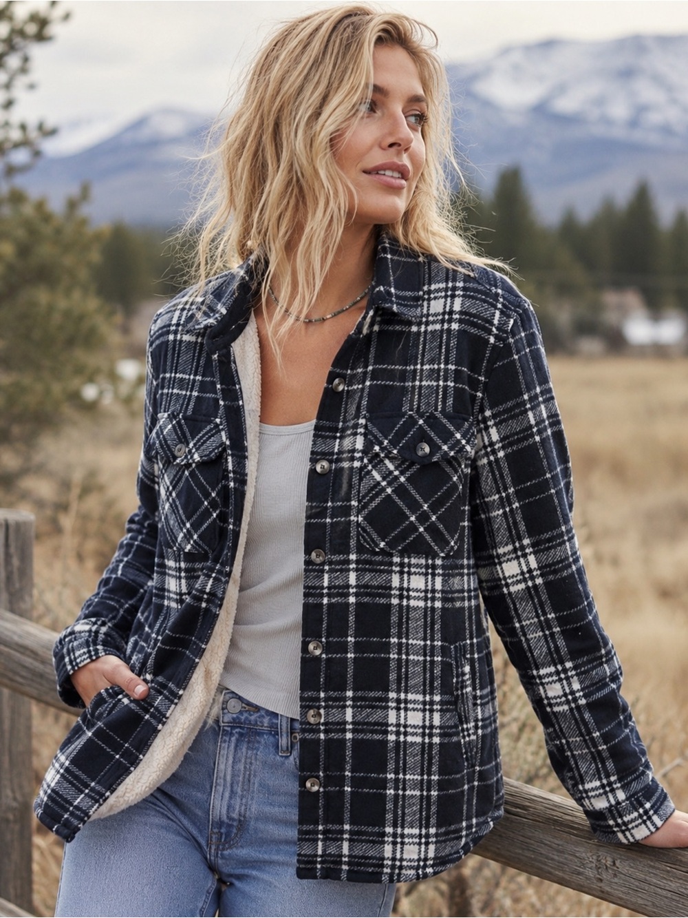 Super Cozy Plaid Sherpa Shacket